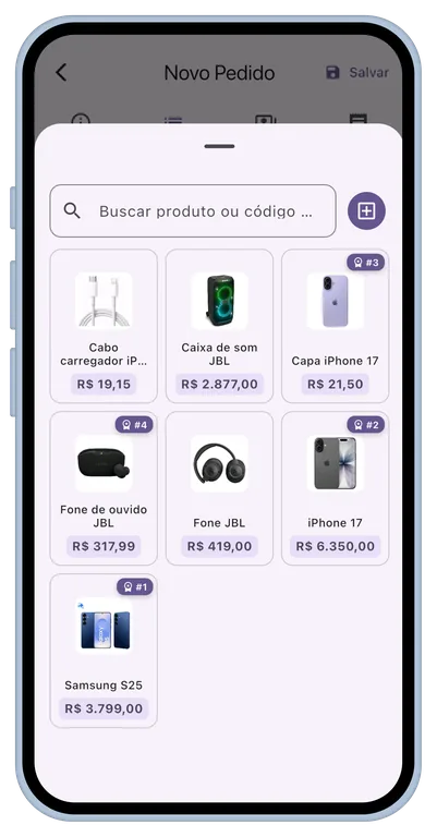 Produtos do Vensi