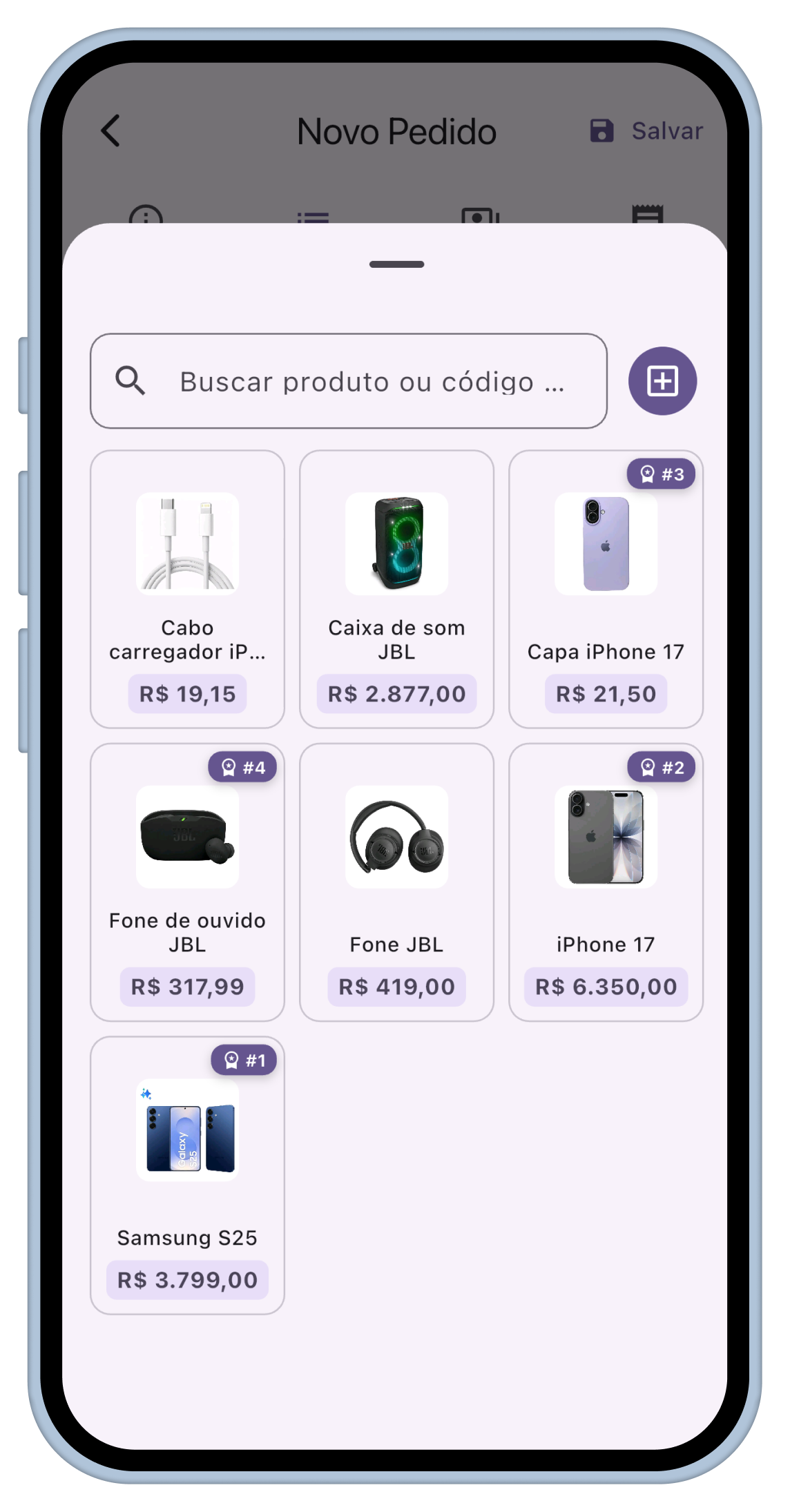 Produtos do Vensi